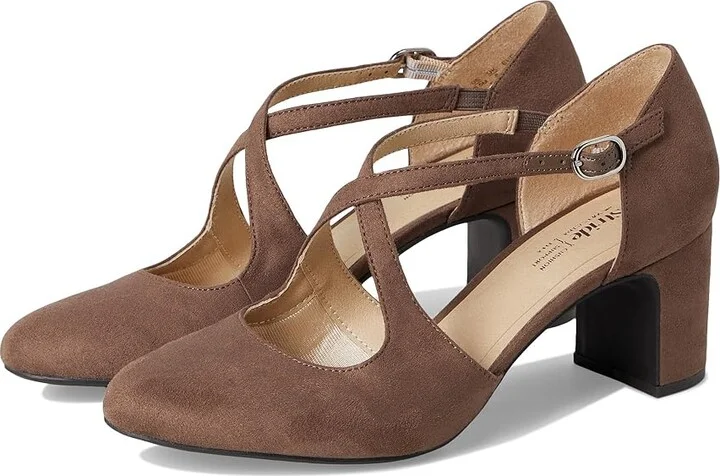 LifeStride Tracy High Women's Heels Mocha : 7 M (B), Faux Leather