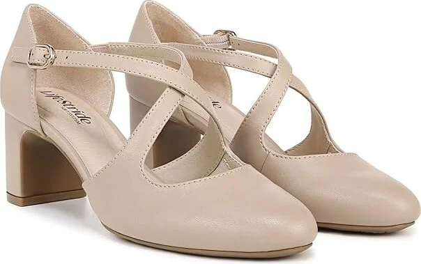 LifeStride Tracy High Women's Heels Tender Taupe : 7 M (B), Faux Leather
