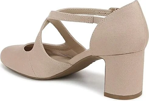 LifeStride Tracy High Women's Heels Tender Taupe Microfiber : 7 W (C), Faux Leather - Image 4