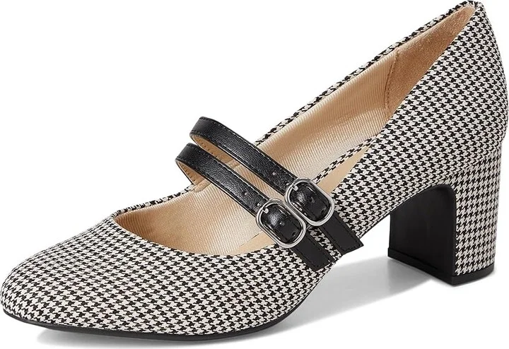 LifeStride True Women's Shoes Black/Bone Houndstooth : 6.5 W (C), Synthetic - Image 5