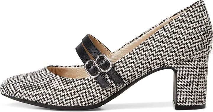 LifeStride True Women's Shoes Black/Bone Houndstooth : 6.5 W (C), Synthetic - Image 6