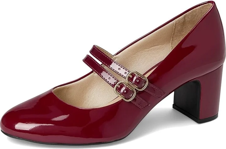 LifeStride True Women's Shoes Dark Cherry Patent : 8.5 M (B), Synthetic - Image 5