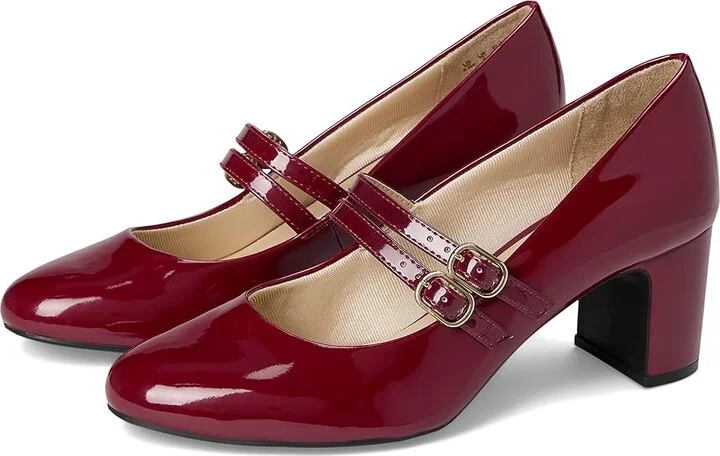 LifeStride True Women's Shoes Dark Cherry Patent : 8.5 M (B), Synthetic