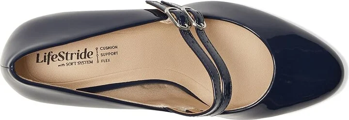 LifeStride True Women's Shoes Lux Navy Patent : 10 M (B), Synthetic - Image 2