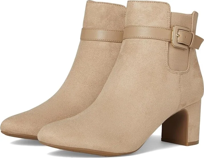 LifeStride Truly Women's Boots Dover Taupe : 7 W (C), Leather/Rubber