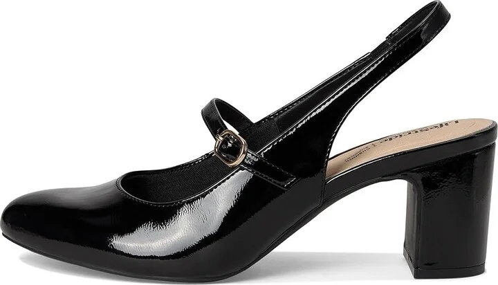 LifeStride Trust Strappy Shoes Women's Shoes Black Patent : 8.5 W (C), Leather - Image 6