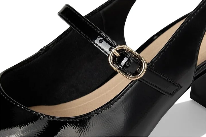 LifeStride Trust Strappy Shoes Women's Shoes Black Patent : 8.5 W (C), Leather - Image 7