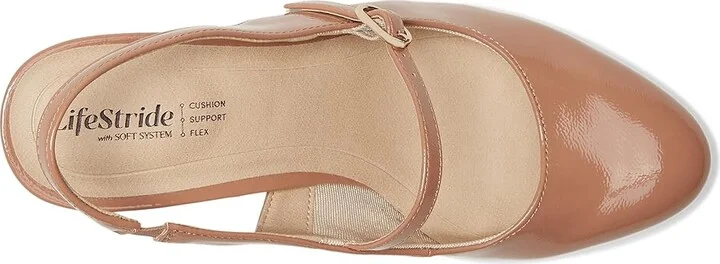 LifeStride Trust Strappy Shoes Women's Shoes Desert Nude Patent : 11 M (B), Leather - Image 2