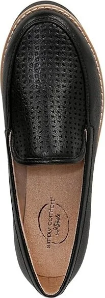 LifeStride Urban 2 Slip-On Loafers Women's Flat Shoes Black : 7 W (C), Leather - Image 2