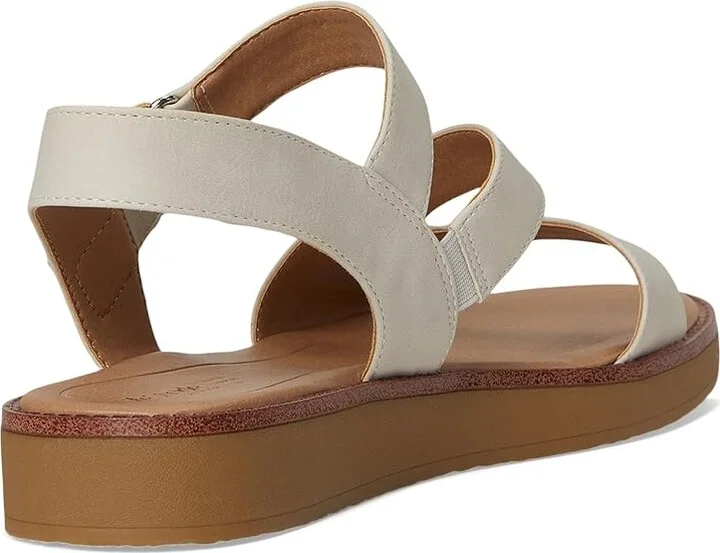 LifeStride Waverly Sandals Women's Flat Shoes Stone Beige Faux Leather : 6 M (B) - Image 4