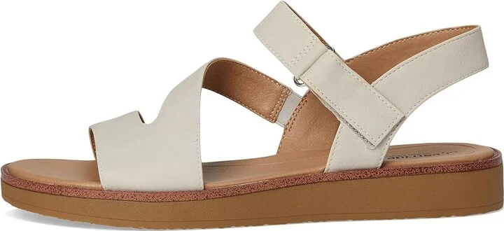 LifeStride Waverly Sandals Women's Flat Shoes Stone Beige Faux Leather : 6 M (B) - Image 6