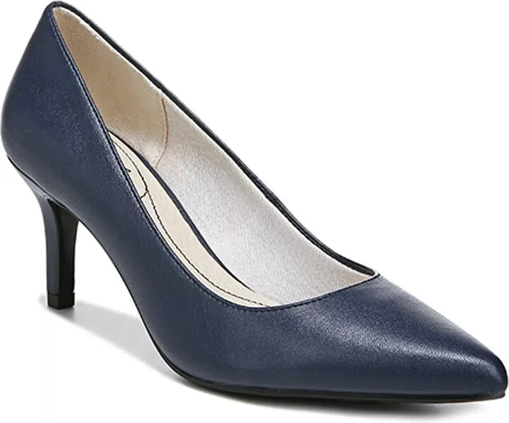 Navy Faux Leather