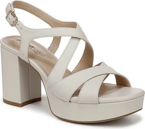 LifeStride Women's Adrianna Sandal Bone 9.5 M