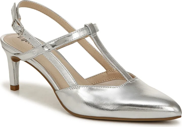 LifeStride Women's Aire T-Strap Dress Slingback Pumps