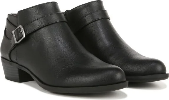 LifeStride Womens Alexander Block Heel Ankle Booties Dark Brown 8.5 W - Image 3