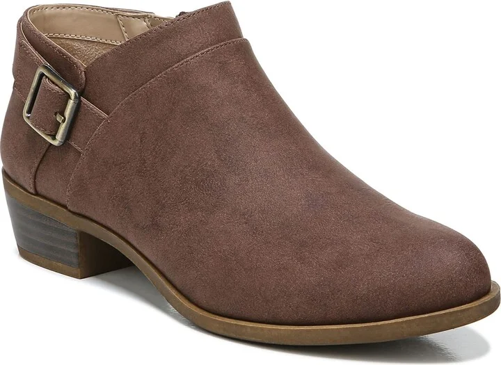 LifeStride Womens Alexi Ankle Boot Dark Tan 9 M