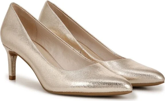 LifeStride Women's Alexis Pointed Toe Pump Silver Metallic 9 M - Image 3