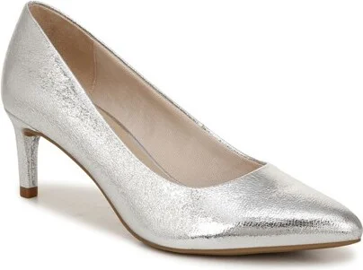 LifeStride Women's Alexis Pointed Toe Pump Silver Metallic 9 M