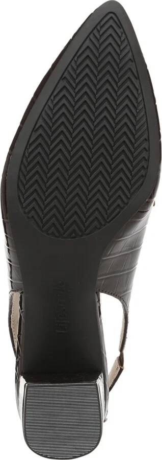 LifeStride Women's Angel Pointed Toe Block Heel Slingback Pumps - Image 9