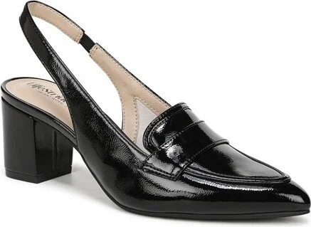 LifeStride Women's Angel Slingback Pump Black 7.5 W