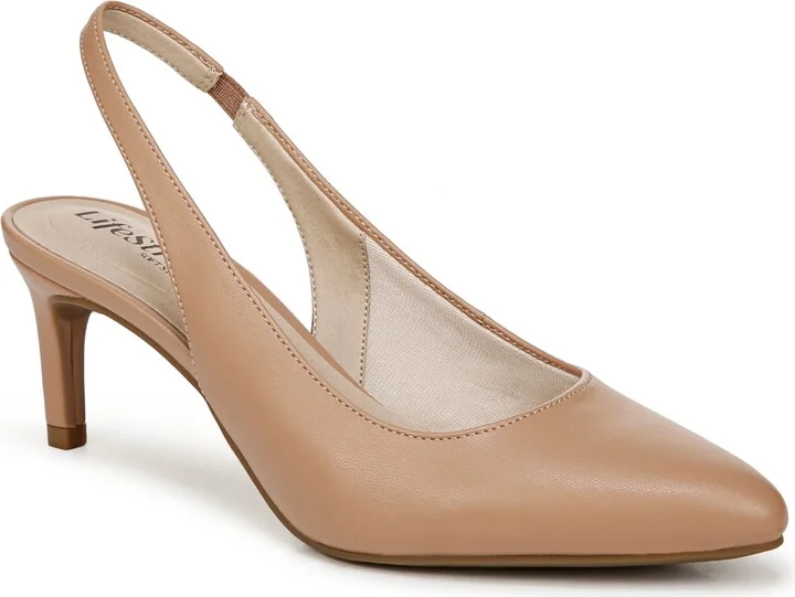 LifeStride Women's Annalise Pointed Toe Slingback Pumps