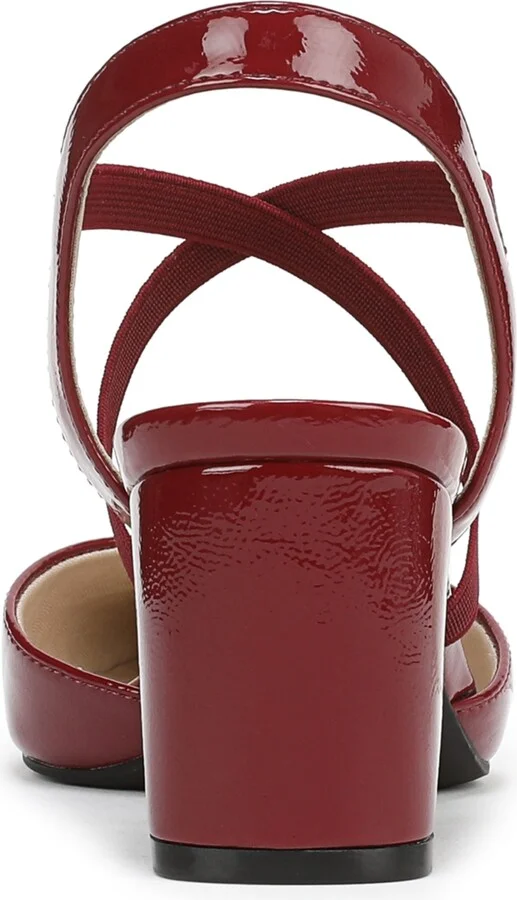 LifeStride Women's April Block Heel Ankle Strap Slingback Pumps - Image 3