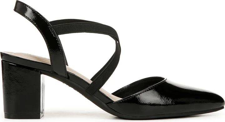 LifeStride Women's April Block Heel Ankle Strap Slingback Pumps - Image 6