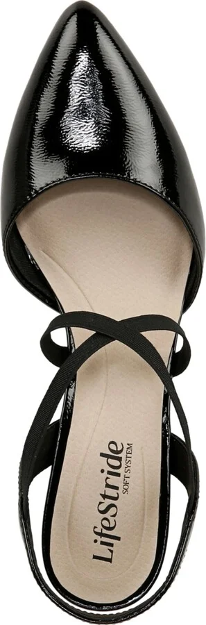LifeStride Women's April Block Heel Ankle Strap Slingback Pumps - Image 8