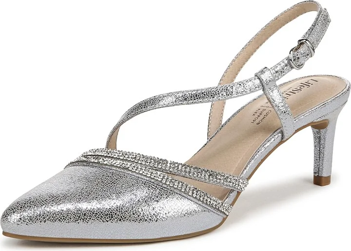 Silver Faux Leather