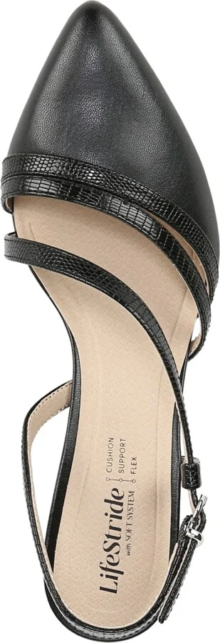 LifeStride Women's Arlo Pointed Toe Slingback Pumps - Image 4
