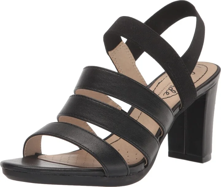 LifeStride Womens Artist Slingback Dress Sandal Black 11 M