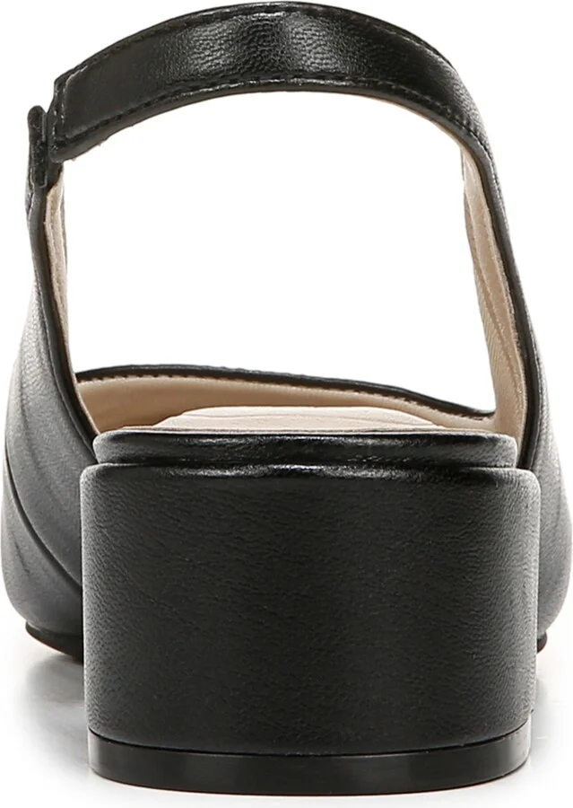 LifeStride Women's Becoming Round Cap Toe Block Heel Slingback Pumps - Image 3