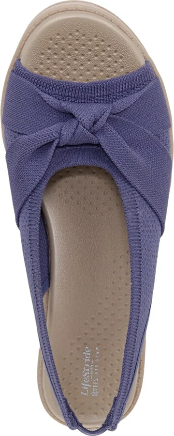 LifeStride Women's Bell Washable Slingback Wedge Sandals - Image 8