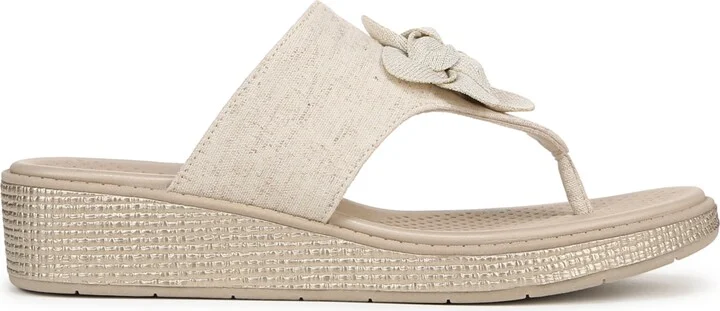 LifeStride Women's Bloom Washable Thong Slip On Wedge Sandals - Image 2