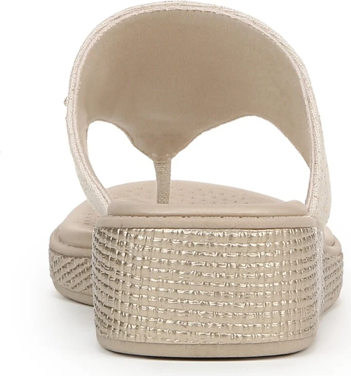LifeStride Women's Bloom Washable Thong Slip On Wedge Sandals - Image 3