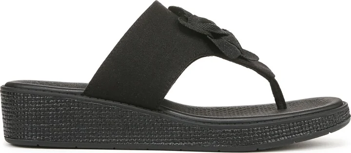 LifeStride Women's Bloom Washable Thong Slip On Wedge Sandals - Image 6