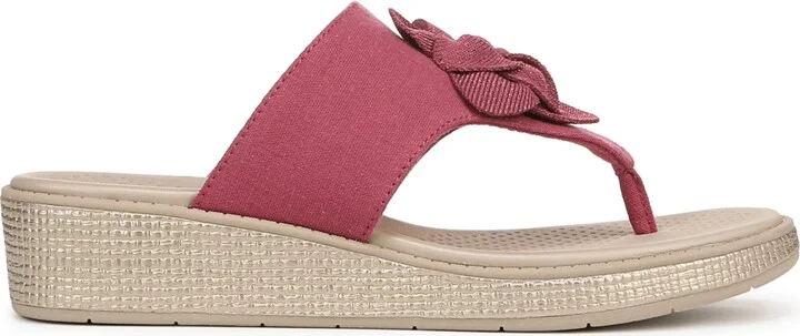 LifeStride Women's Bloom Washable Thong Slip On Wedge Sandals - Image 10