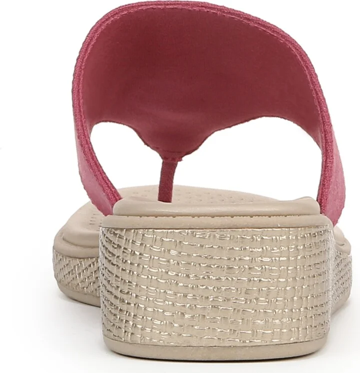 LifeStride Women's Bloom Washable Thong Slip On Wedge Sandals - Image 11