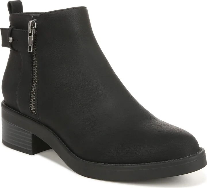 LifeStride Womens Bonus Side Zip Ankle Booties Black 6 M
