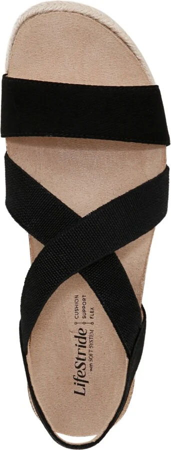 LifeStride Women's Breeze Strappy Wedge Sandals - Image 8