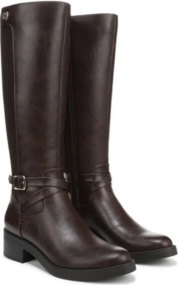 LifeStride Women's Brittany Wide Calf Fashion Boot Dark Brown 8.5 W - Image 2