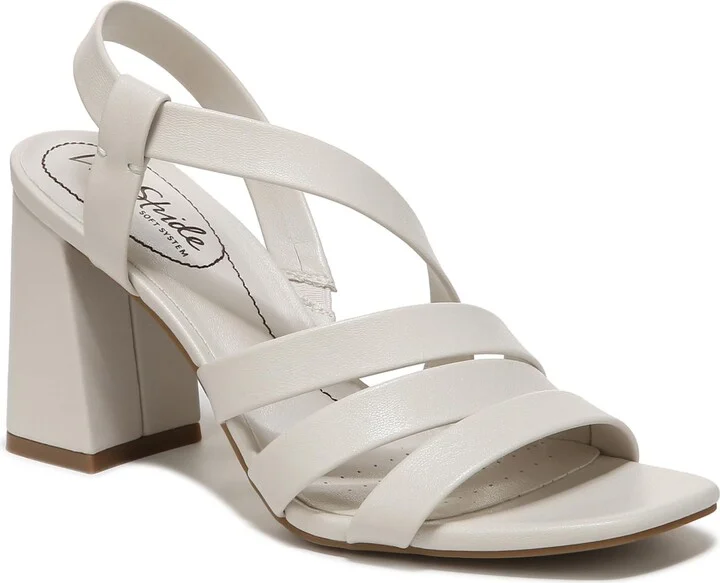 LifeStride Womens Broadway Strappy Dress Heeled Sandal