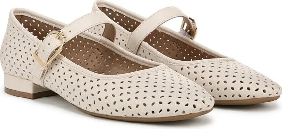 LifeStride Women's Cameo MJ 3 Ballet Flat Tan 11 W - Image 4