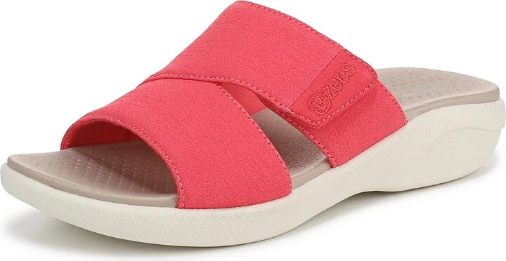 LifeStride Women's Carefree Slide Sandal Coral Beach 6.5 M