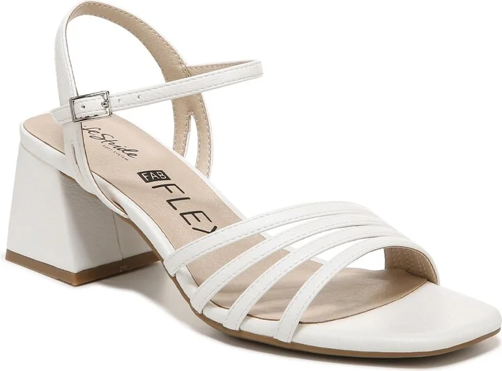 LifeStride Womens Celebrate Block Strappy Heeled Sandal