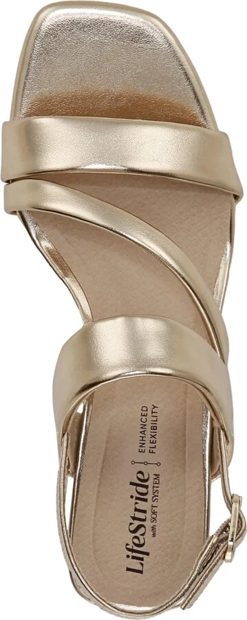 LifeStride Women's Celia Asymmetrical Block Heel Dress Sandals - Image 8