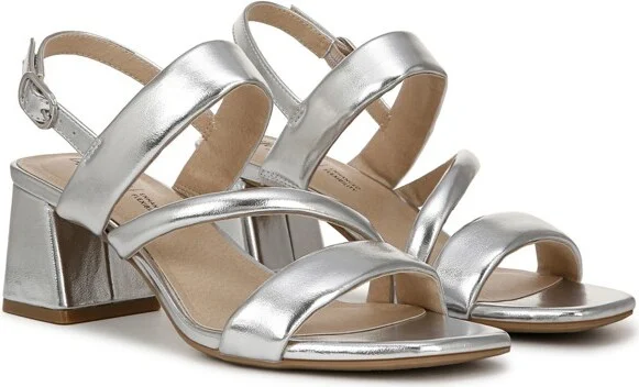 LifeStride Womens Celia Slingback Strappy Dress Sandals Bone 7 W - Image 3