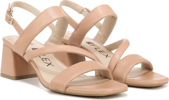 LifeStride Womens Celia Slingback Strappy Dress Sandals Bone 7 W - Image 4