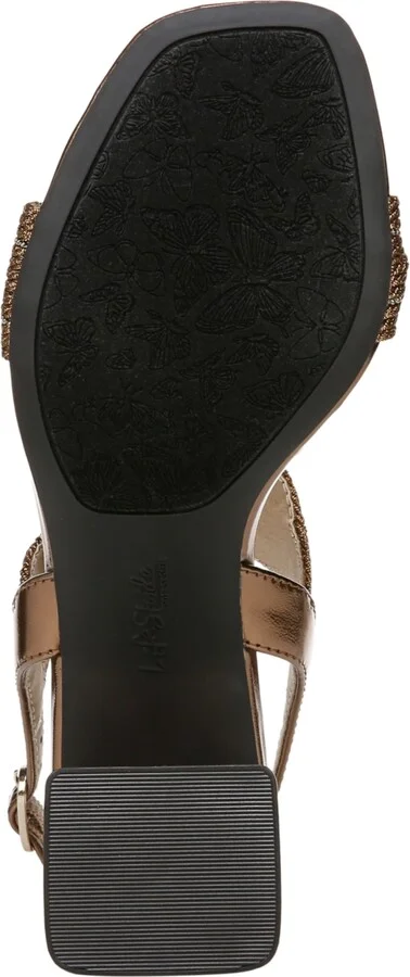 LifeStride Women's Charnelle Angled Block Heel Square Open Toe Slingback Dress Sandals - Image 5