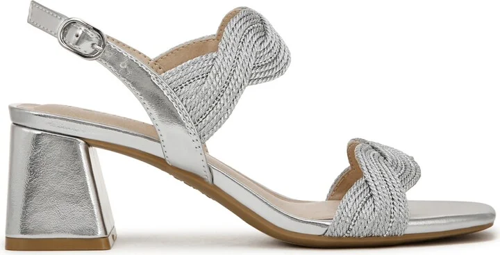 LifeStride Women's Charnelle Angled Block Heel Square Open Toe Slingback Dress Sandals - Image 6